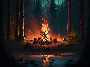 Chaim camp fire forest scenery 4431eed8 15d8 4d81 91e5 5bcbb246fa26