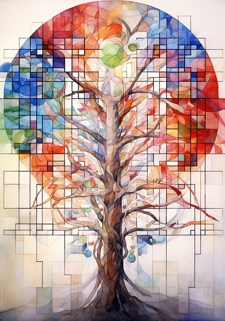 Chaim a colorful drawing showing three branches on the tree of 8ddb4a5c 6590 4632 b6f8 2edf85ea208e